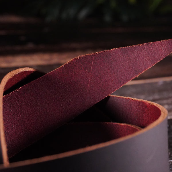 OAO - Red Bottom Brown 9-10oz CUSTOM STRAP LENGTHS