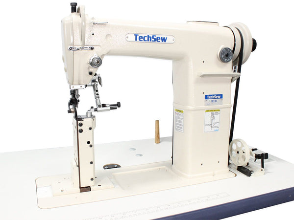 Techsew 810 PRO Post Bed Roller Foot Industrial Sewing Machine with Speed Reducer