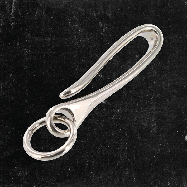Belt Hook 2-3/4" w/3mm ring Nickel Plated