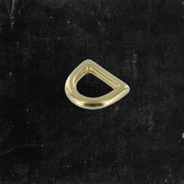 D-Ring Solid Brass 3/8"