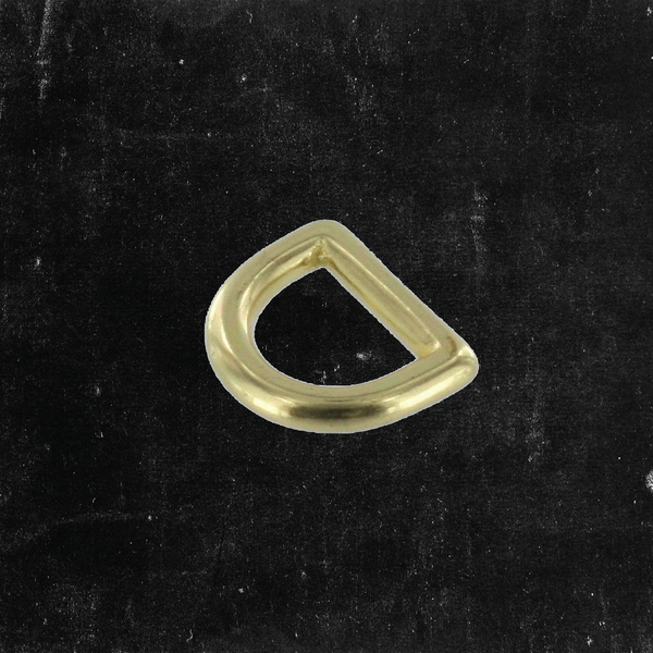 D-Ring Solid Brass 1/2"