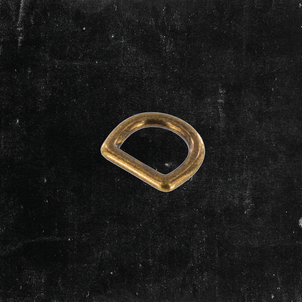 Bow D-Ring Antique Brass 1/2"