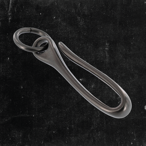 Belt Hook 2-3/4" w/3mm ring Gunmetal Grey