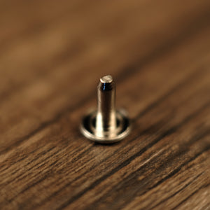 Back Post - Collar Button Stud - Nickel Plated