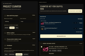 OA Project CuratorProject Curator: Build a Leather Kit | OA Leather Supply