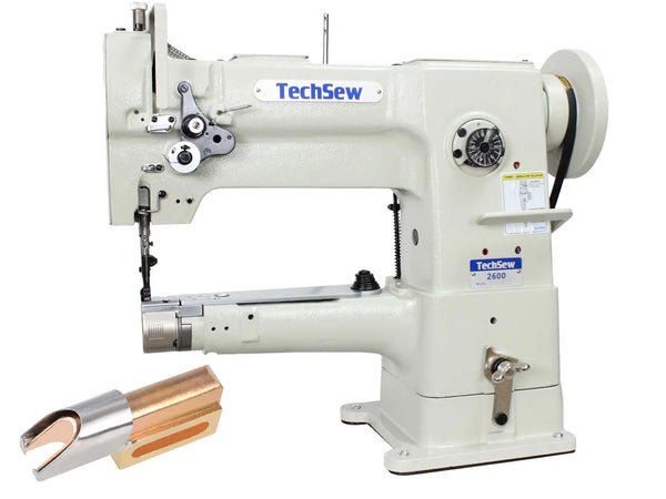 Techsew 2600-B Narrow Cylinder Leather Industrial Sewing Machine Binding Kit, Binding Attachment