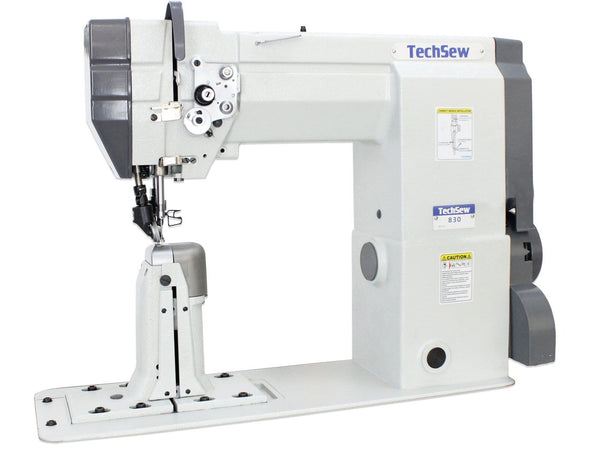Techsew 830 Post Bed Roller Feed Industrial Sewing Machine with Speed Reducer