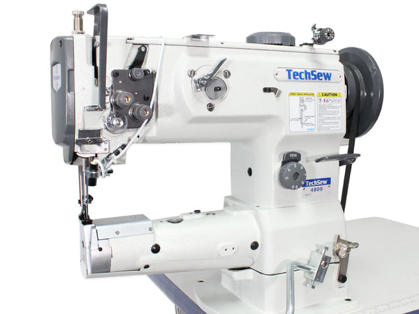 Techsew 4800 PRO Cylinder Walking Foot Industrial Sewing Machine with Pedestal Stand Package