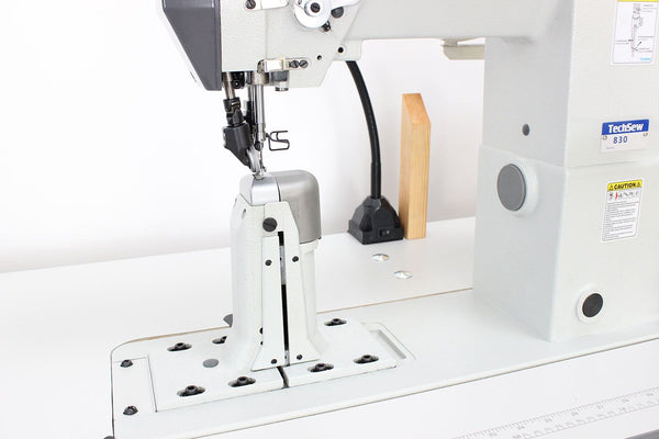 Techsew 830 Post Bed Roller Feed Industrial Sewing Machine with Speed Reducer