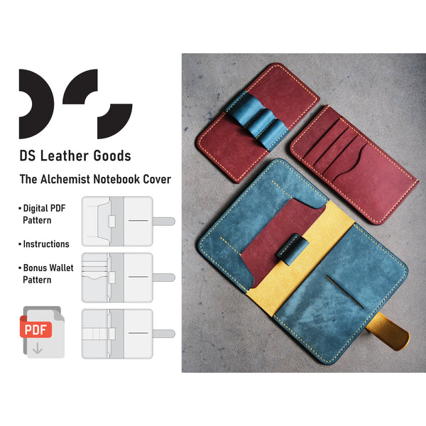 The Alchemist Notebook Cover - DS Leather Goods Template