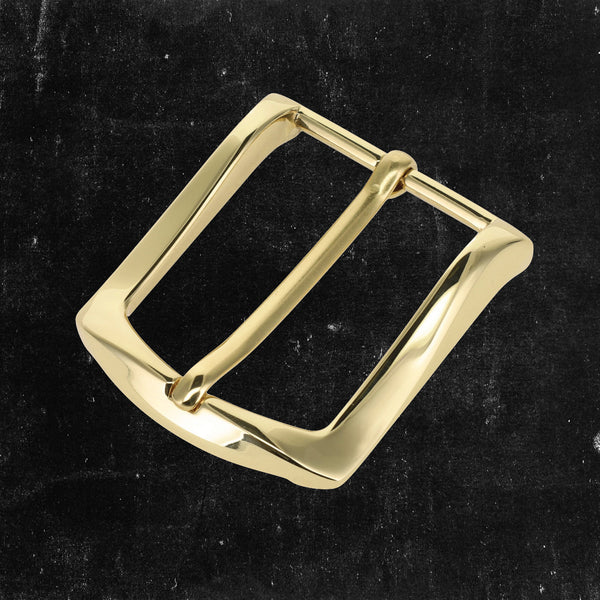 Heel Bar Dress Buckle Polished Brass 1-1/2"