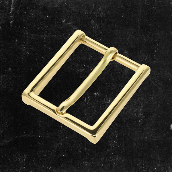 Heel Bar Dress Buckle Polished Brass 1-1/2"