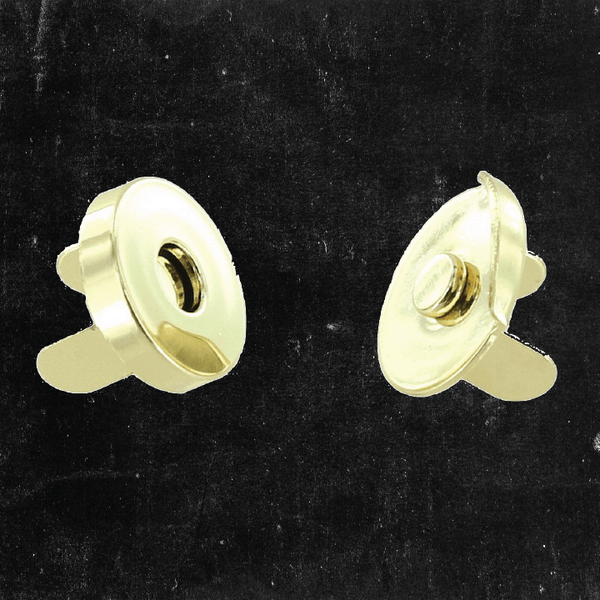 Round Magnetic Snap *With Lip - Round 18mm Thick Brass