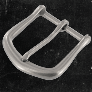 Heel Bar Buckle Nickel Plated Matte 1-1/2"
