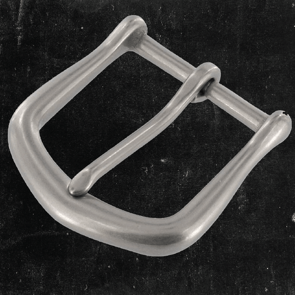 Heel Bar Buckle Nickel Plated Matte 1-1/2"
