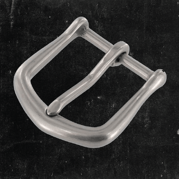Heel Bar Buckle Nickel Plated Matte 1-1/4"