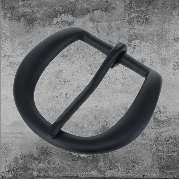 No. 5 Heel Bar Buckle Black Matte 1-1/2"