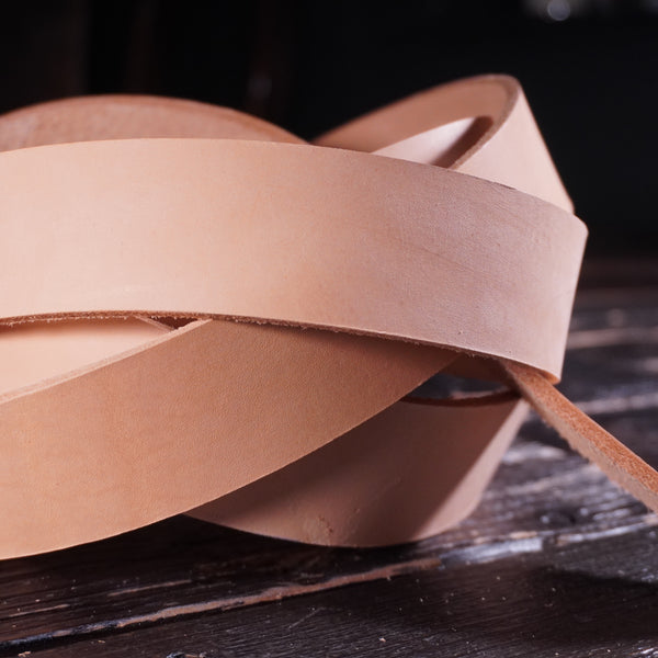 OAO - Natural Veg Tan 9-10oz CUSTOM STRAP LENGTHS


