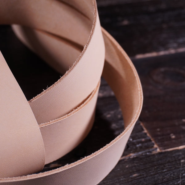OAO - Natural Veg Tan 5-6oz CUSTOM STRAP LENGTHS
