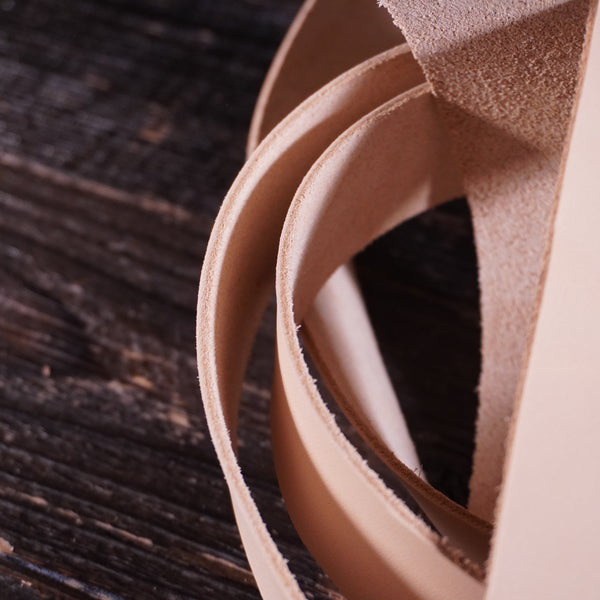 OAO - Natural Veg Tan 5-6oz CUSTOM STRAP LENGTHS
