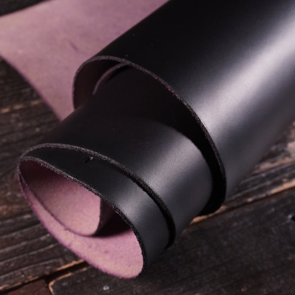 Conceria Walpier - Black Wax Purple 3-4oz
