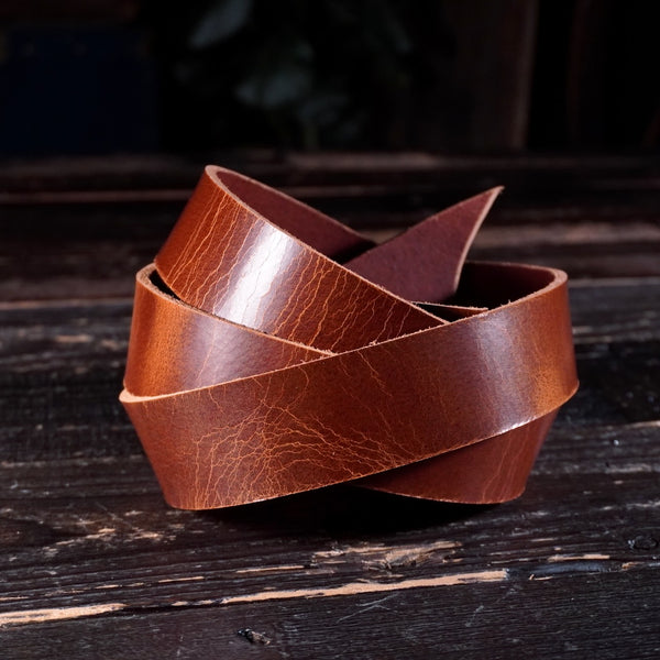 OAO - Chip Wax Cognac 8-9oz CUSTOM STRAP LENGTHS