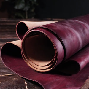 Horween - Burgundy Chromexcel (Whistper Wax) 5-6oz