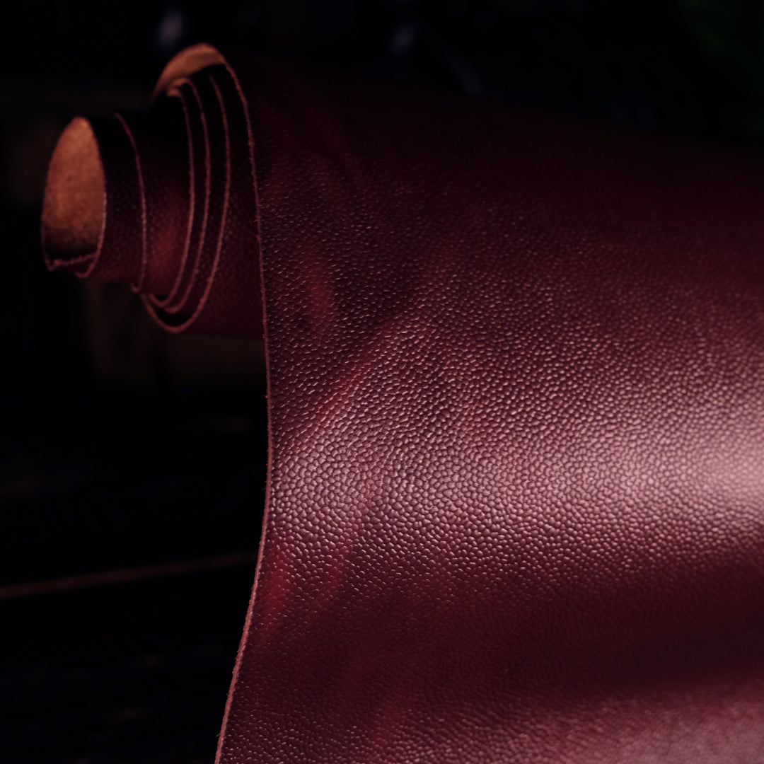 Horween - Scarlet Buccaneer (Scotch Print) 4-5oz – OA Leather Supply