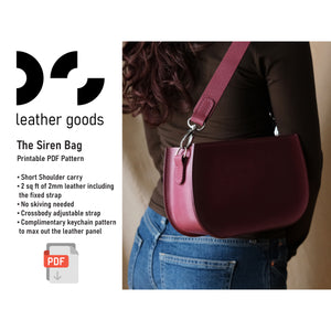 The Siren Bag - DS Leather Goods Template
