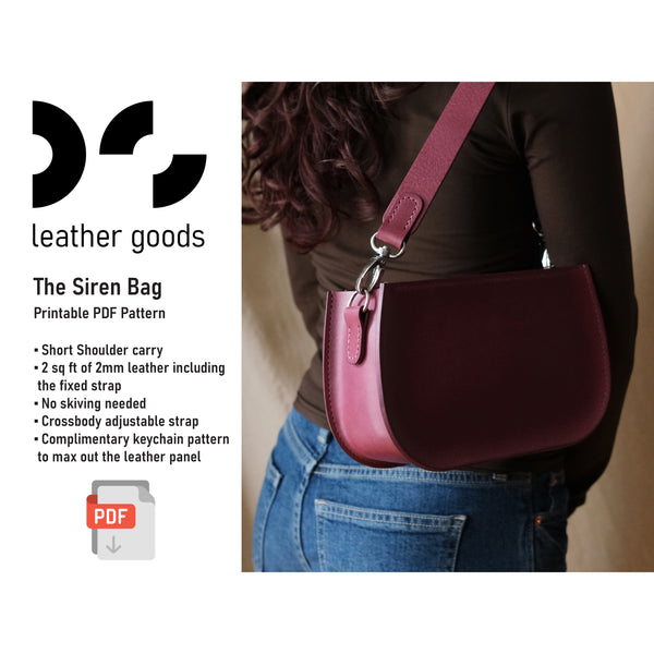 The Siren Bag - DS Leather Goods Template