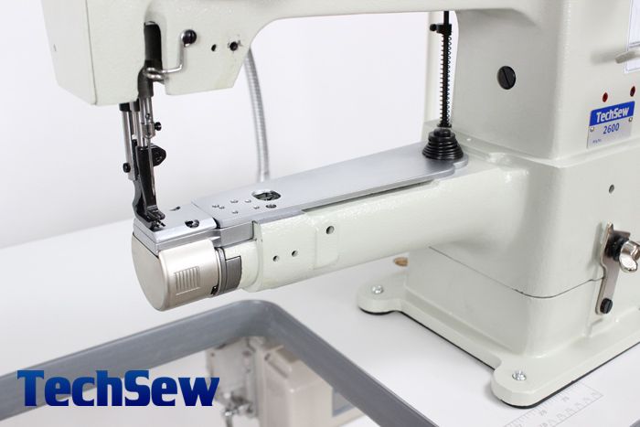 Techsew 2600-B Narrow Cylinder Industrial Sewing Machine with Binding Kit,  Binding Attachment