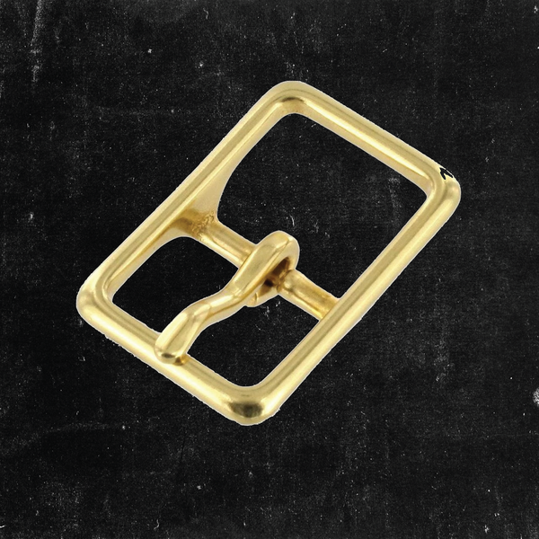 Center Bar Buckle Solid Brass 3/4"