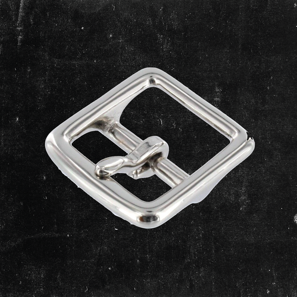 Center Bar Buckle Nickel Plated 1"