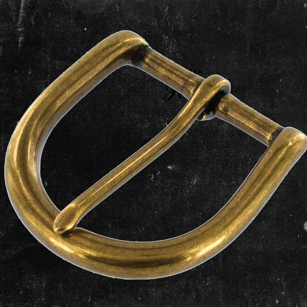 Heel Bar Buckle Antique Brass 1 1/2"
