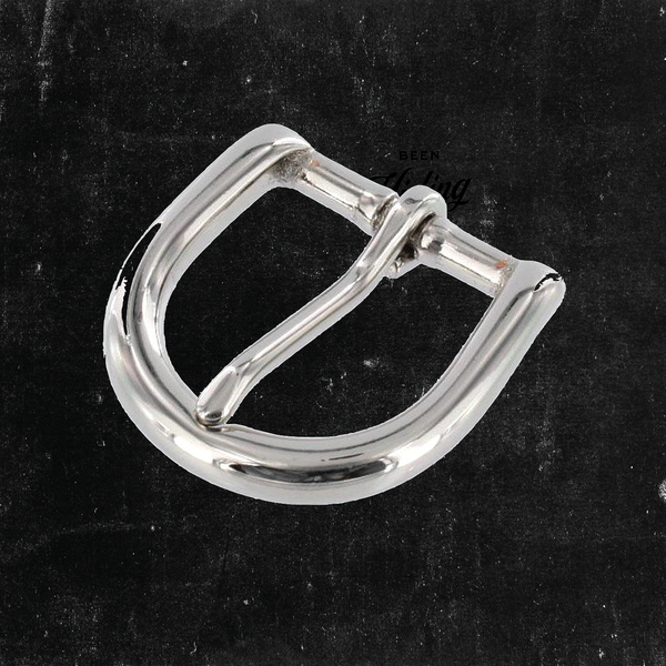 Heel Bar Buckle Nickel Plated 1"