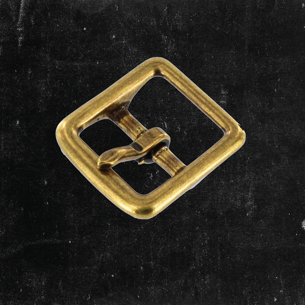 Center Bar Buckle Antique Brass 1"