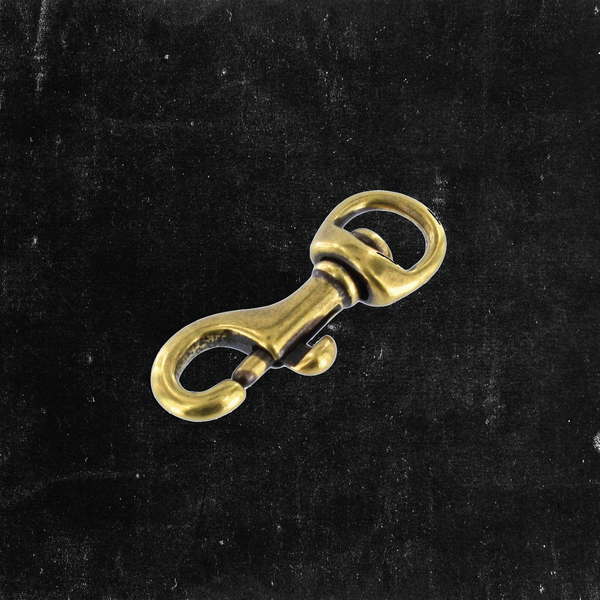 Swivel Bolt Snap Antique Brass 3/8"