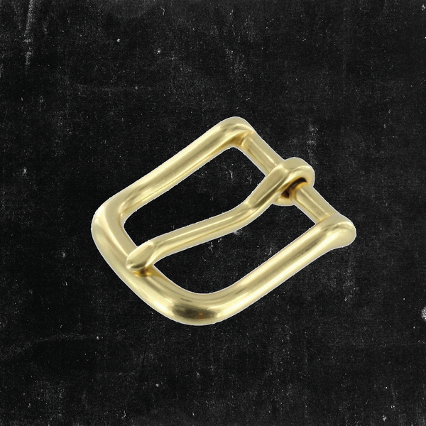 Heel Bar Buckle Solid Brass 1"