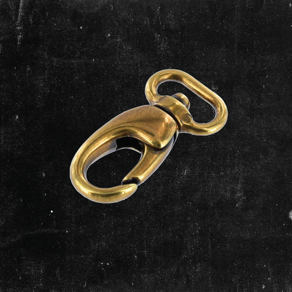 Swivel Lever Snap Antique Brass 5/8"