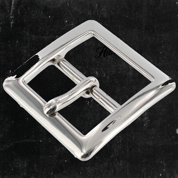 Center Bar Buckle Nickel Plated 1 1/2"