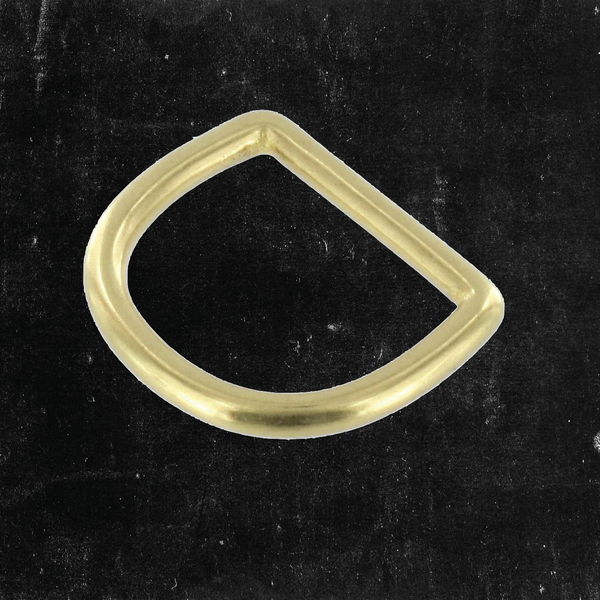 D-Ring Solid Brass 1"