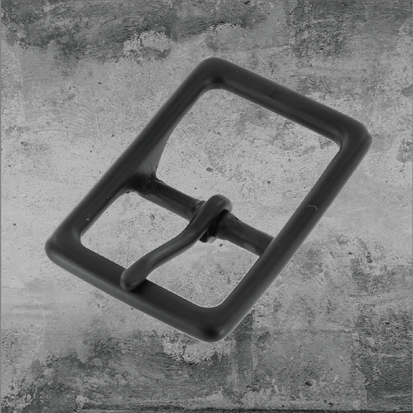 Center Bar Buckle Black Matte 1"