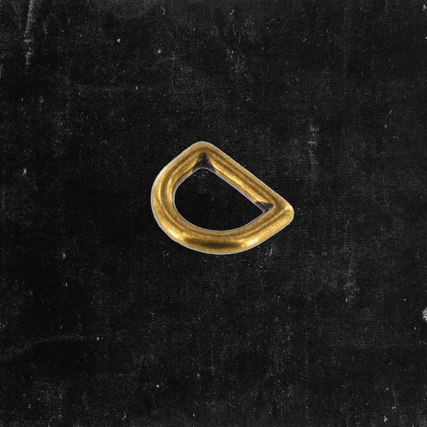 D-Ring Antique Brass 1/2"