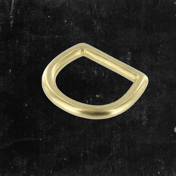Bow D-Ring Solid Brass 1"