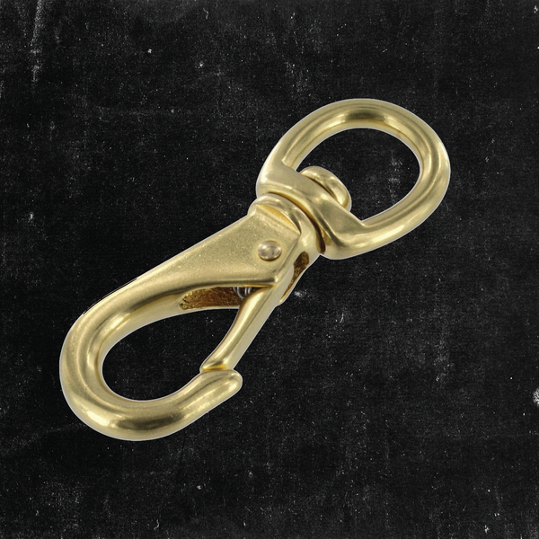 Swivel Snap Solid Brass 5/8"