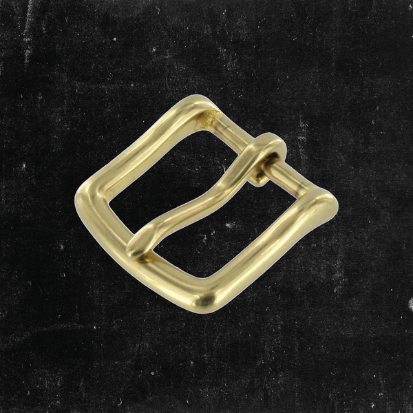 Heel Bar Buckle Solid Brass 1"