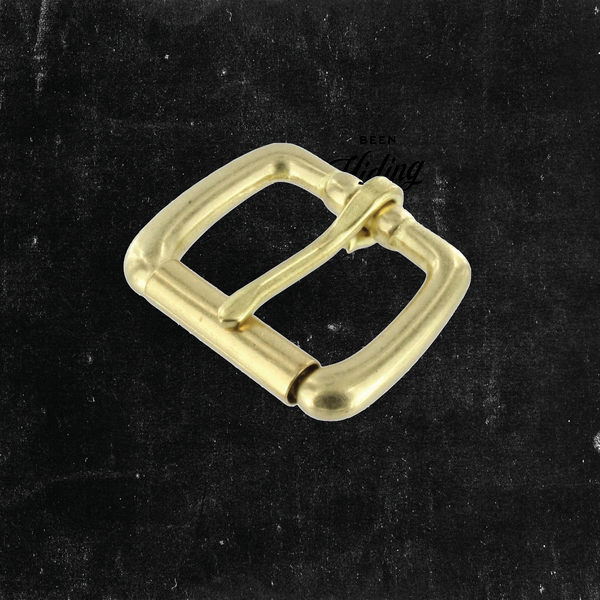 Roller/Heel Bar Buckle Solid Brass 1"