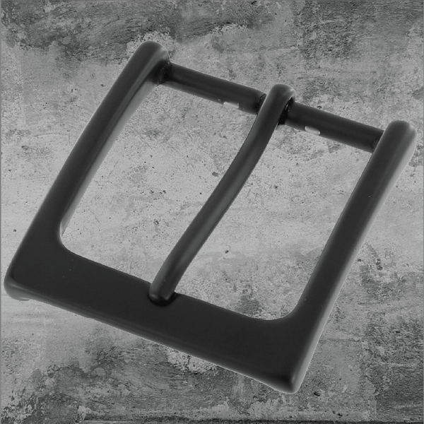 Heel Bar Buckle Black Matte 1-1/2"