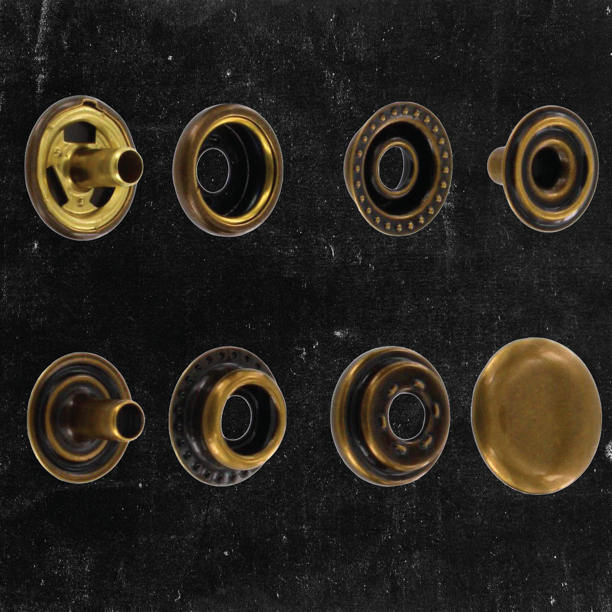 Line 24 Snap Button Antique Brass (100pc) – OA Leather Supply