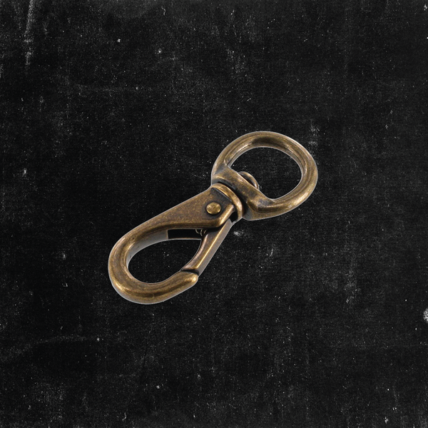 Swivel Lever Snap Antique Brass 1/2"